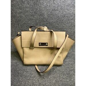 Henri Bendel Beige Leather Tote Bag Purse